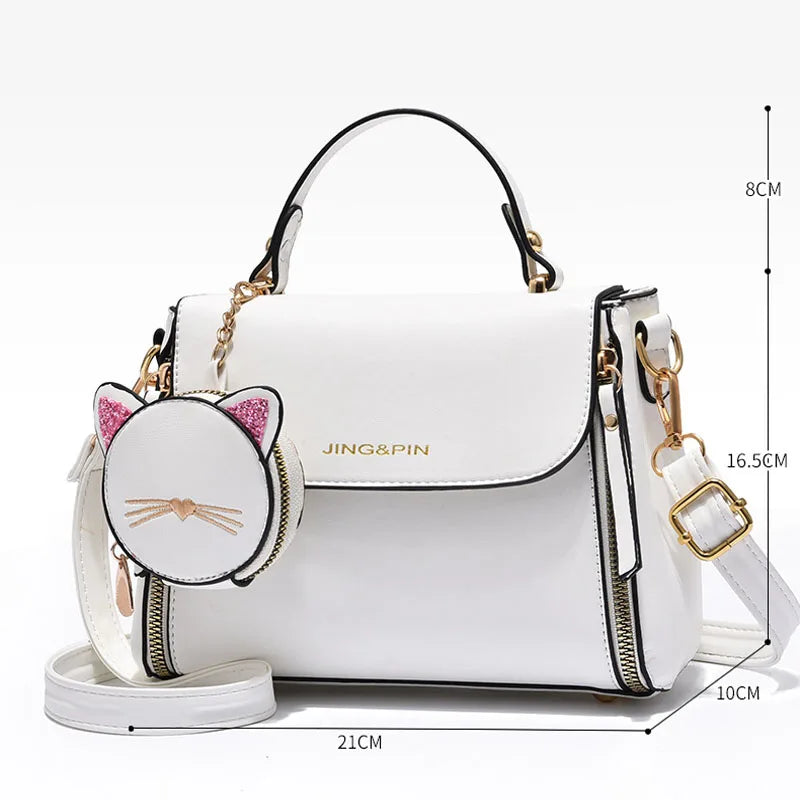 NEW Ladies Fashion Casual Large Capacity Two-piece One-shoulder Handbag Fashion Buckle Shopping Travel Mobile Phone Tote Bag