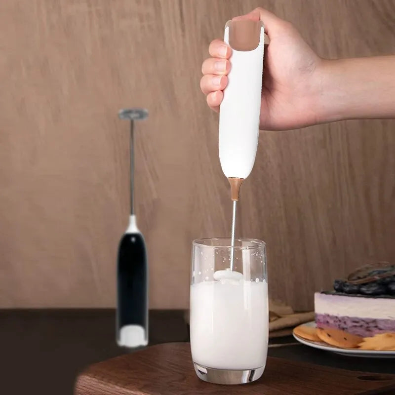 Electric Milk Frother Kitchen Drink Foamer Mixer Stirrer Coffee Cappuccino Creamer Whisk Frothy Blend Egg Beater