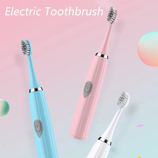 Ultrasonic Sonic Electric Toothbrush Dry Battery Version Tooth Brushes Washable Electronic Whitening Waterproof Teeth Brush