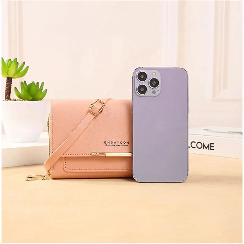 Women Solid Color Multi Functional Shoulder Bag Korean Version Fashion Large Capacity Handheld Purse Waterproof Multiple Colors