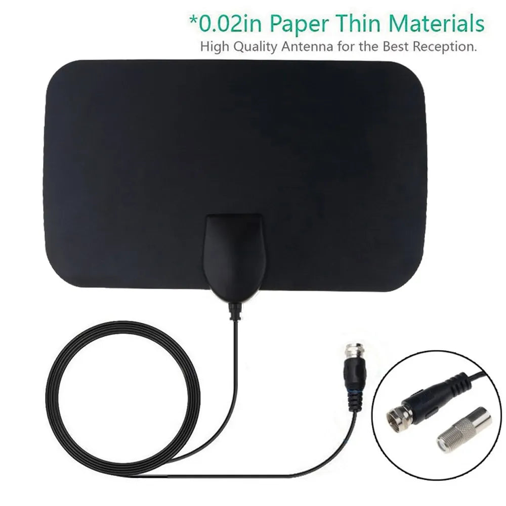 Digital TV Antenna Booster Hign Gain High Definition Aerial HD Flat Indoor Active Aerial For Car Antenna RV Travel Smart TV