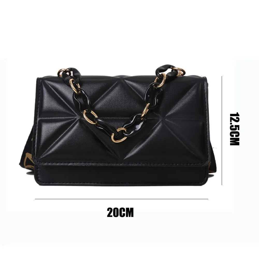 Fashion Small Women's Shoulder Bag PU leather Crossbody Bags for Women 2023 Trend Designer Handbags Cell Phone Purse