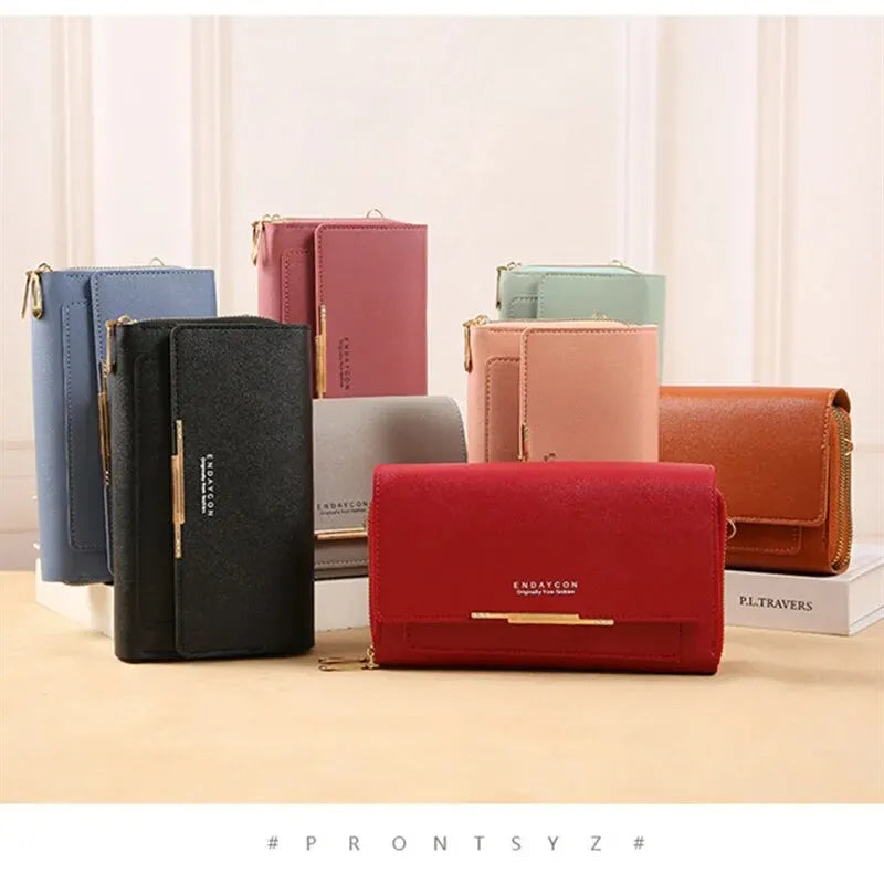 Women Solid Color Multi Functional Shoulder Bag Korean Version Fashion Large Capacity Handheld Purse Waterproof Multiple Colors