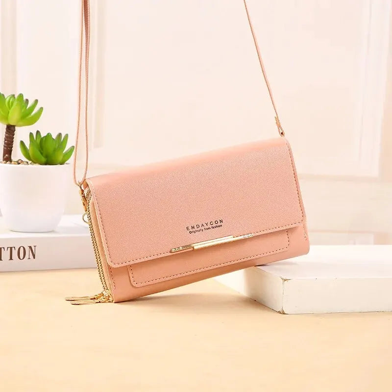 Women Solid Color Multi Functional Shoulder Bag Korean Version Fashion Large Capacity Handheld Purse Waterproof Multiple Colors