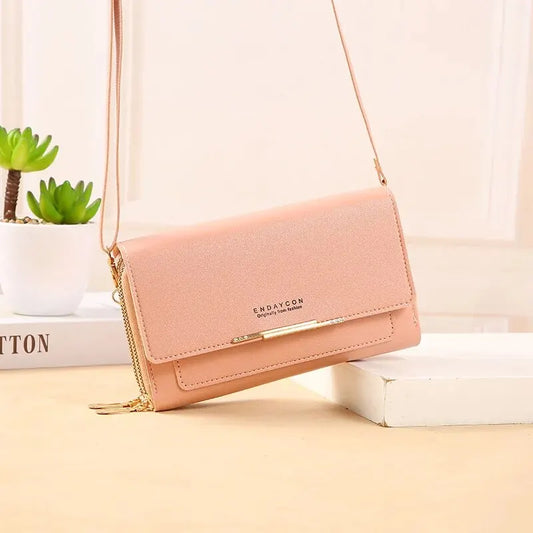 Women Solid Color Multi Functional Shoulder Bag Korean Version Fashion Large Capacity Handheld Purse Waterproof Multiple Colors