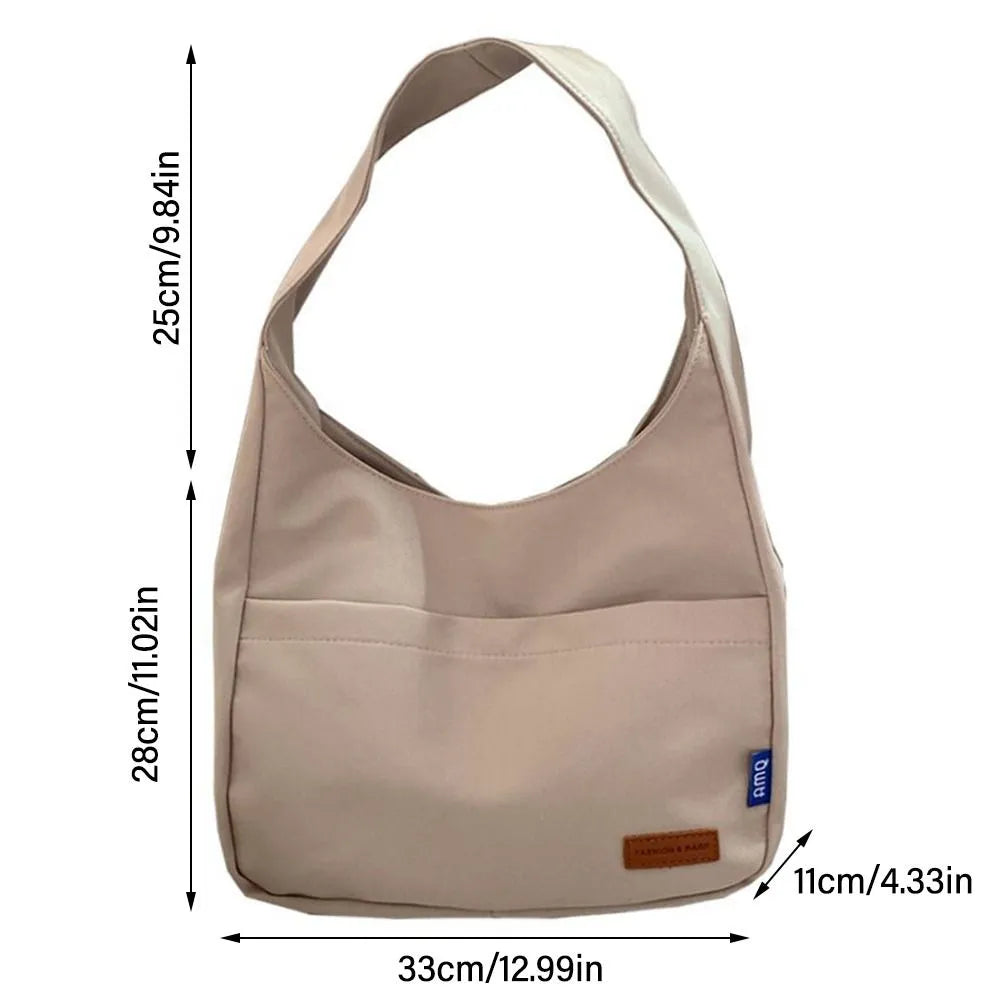 Casual Canvas Bag Women's Summer 2023 New Trendy Fashion Tote Bag All-match Large-capacity Shoulder Underarm Bag