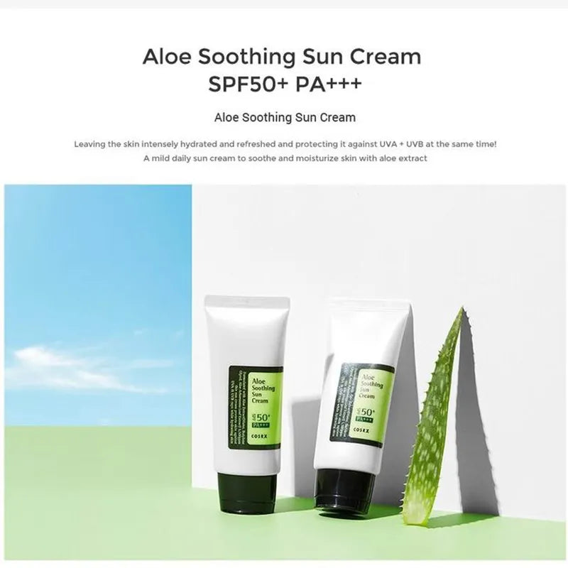 COSRX Aloe Soothing Sun Cream SPF 50+ PA+++ 50ml Sunscreen Sun Protection Uv Isolation Moisturizing non-greasy Korean Skincare