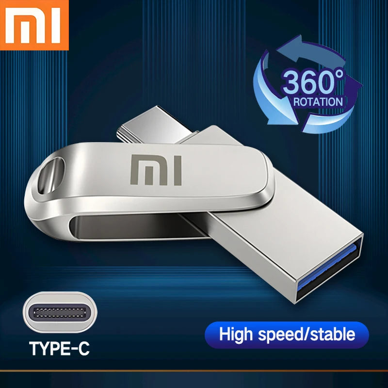 Xiaomi USB 3.1 Original U Drive 2TB 1TB 512GB Type-C Interface Mobile Phone Computer Mutual Transmission Portable USB Memory