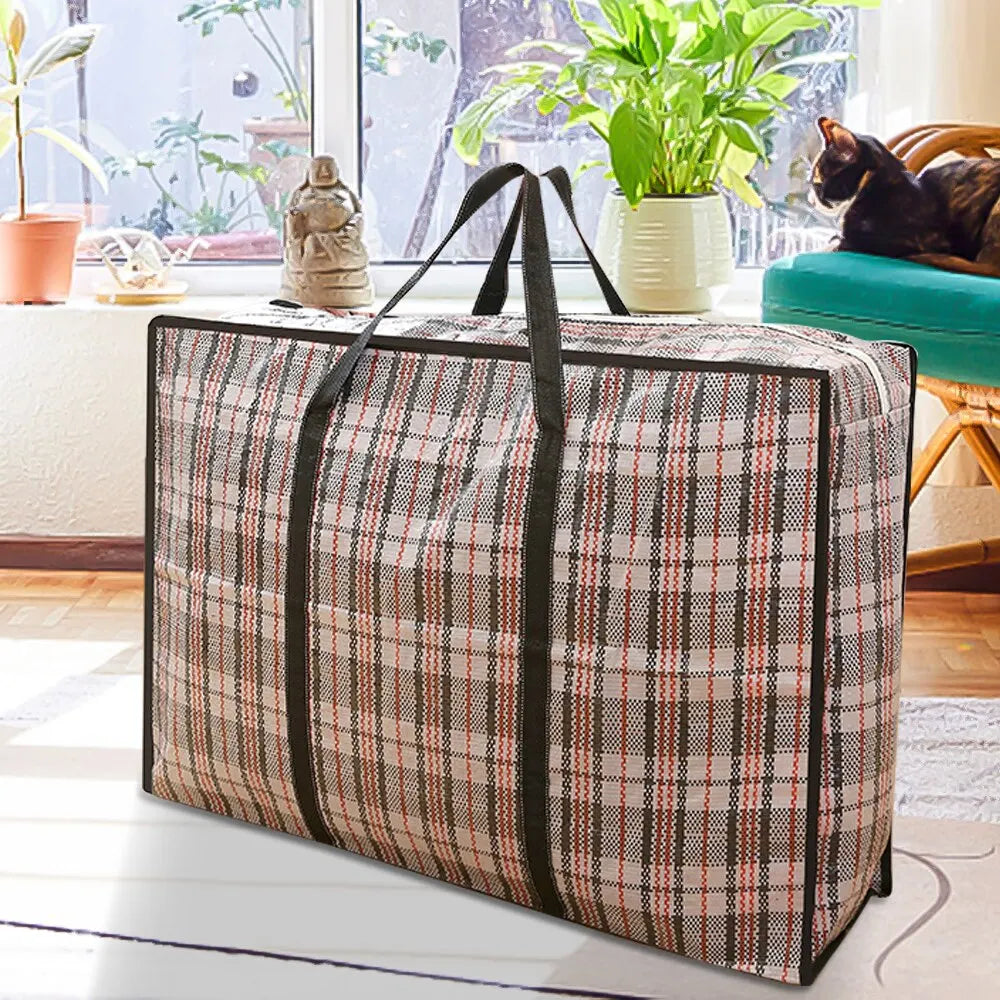 Multifunctional Woven Bag Thickened Luggage Packing Bag Super Large Capacity Waterproof Quilt Portable Storage Bag