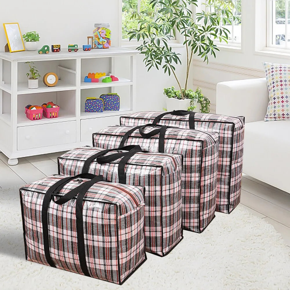 Multifunctional Woven Bag Thickened Luggage Packing Bag Super Large Capacity Waterproof Quilt Portable Storage Bag