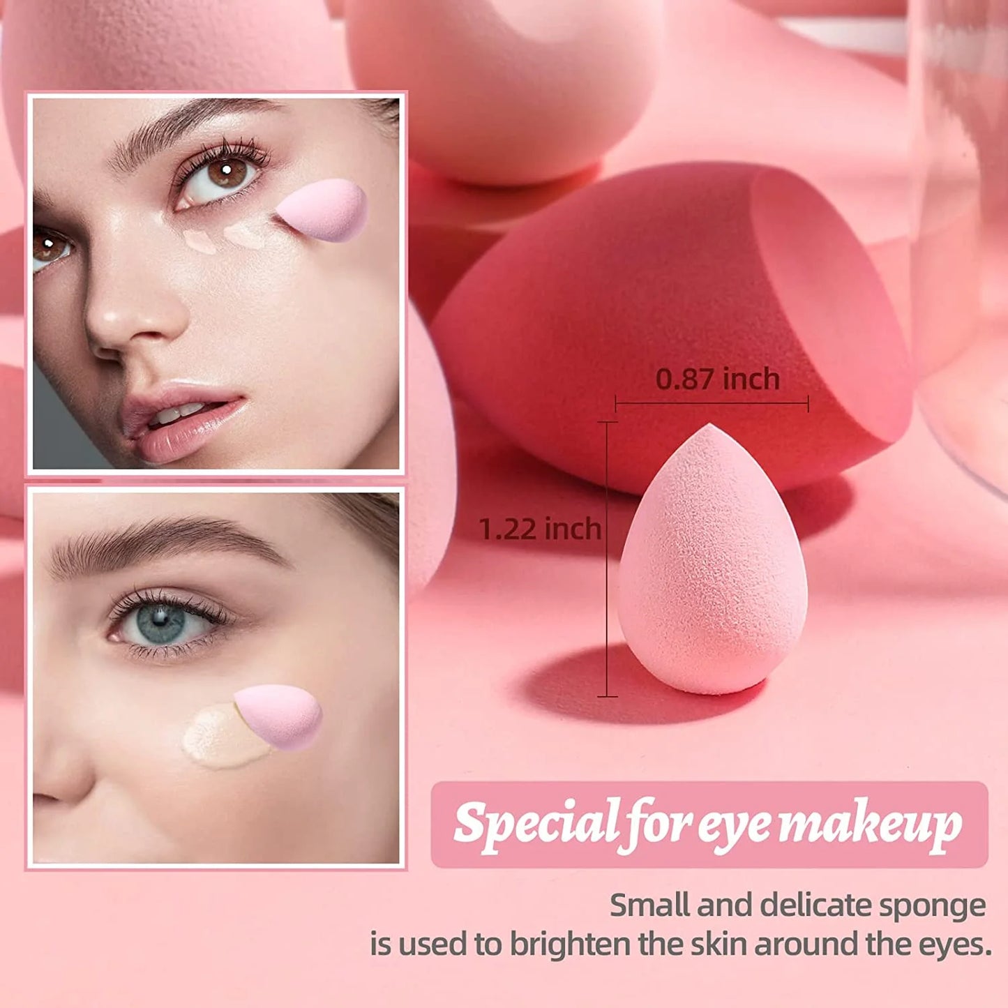 7 Pieces Makeup Sponge Blender Set for Foundation  Cosmetic For Foundation Cream Concealer Make Up Tools makeup free shipping