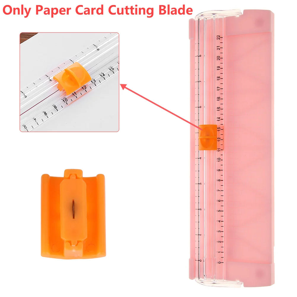 Desktop Cutter Spare Knife Machine Paper Cutter Metal Blade Convenient with Automatic Security Safeguard for Coupon Craft Photos