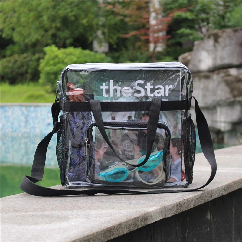 Portable Transparent Shoulder Crossbody Bag Tote Satchel Handbag For Women Lady 2023 New Fashion Hot Sale