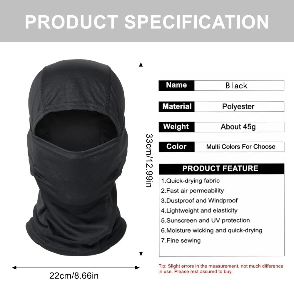 Military Tactical Balaclava Bike Cycling Windproof Full Face Mask Outdoor Hunting Hiking Army Head Warm Shield Skiing Scarf