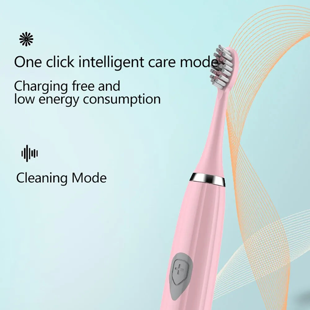 Ultrasonic Sonic Electric Toothbrush Dry Battery Version Tooth Brushes Washable Electronic Whitening Waterproof Teeth Brush