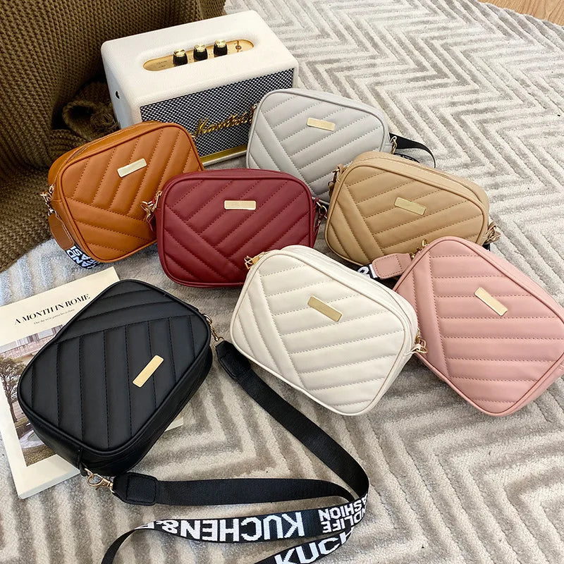 New Arrival Fashion Women's Small Crossbody Bag PU Leather Messenger Bag Zipper Handbag Purse Summer Travel Bag for Female