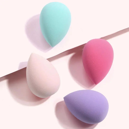 4 Pieces Makeup Sponges Foundation Blending Beauty Sponge Dry & Wet Use for Powder Cream Or Liquid Application