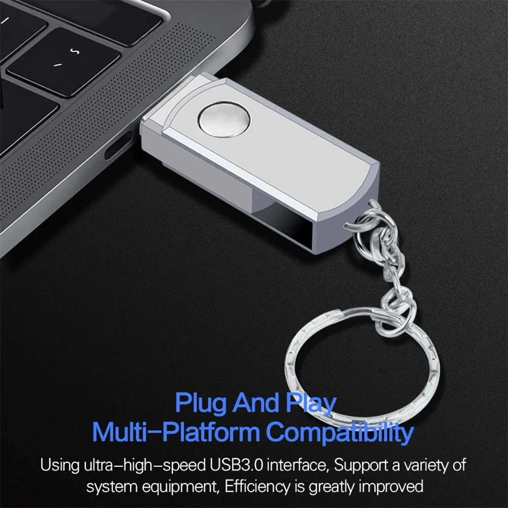 New 2023 High Speed USB 3.0 16TB Metal Pendrive 8TB Portable SSD Cle USB Flash Drive 4TB 2TB OTG Memoria USB Stick Free Shipping