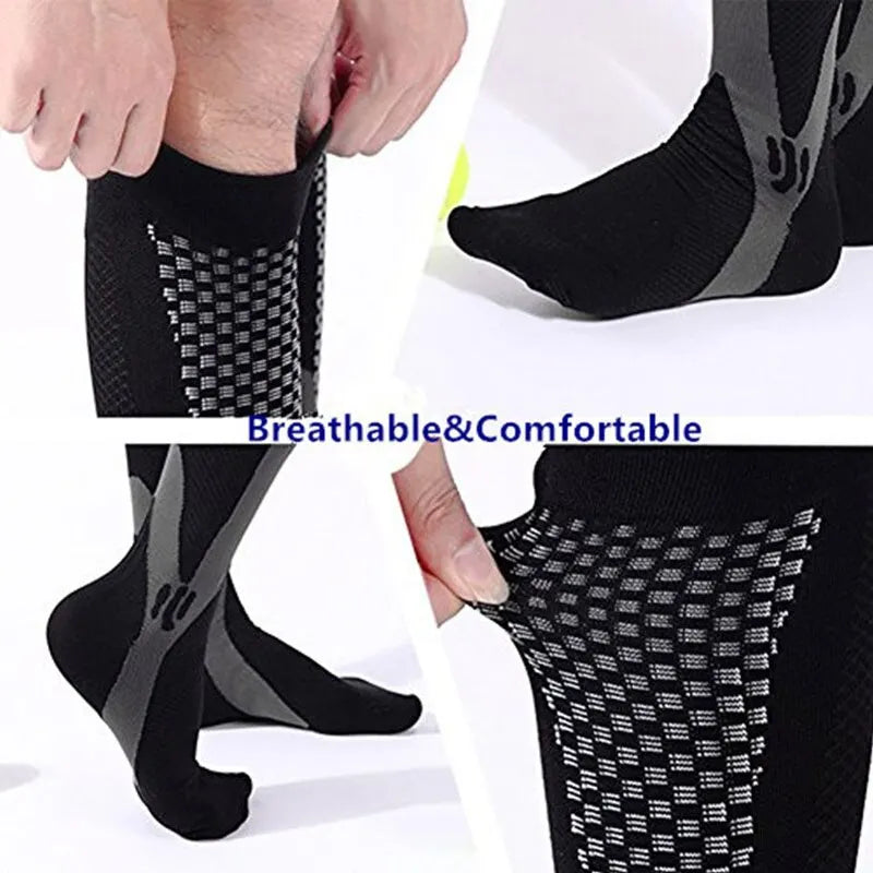 Compression Socks for Men and Women Medical Althetic Sports Nurses Socks Is Best for Running Flight Travel Cycling