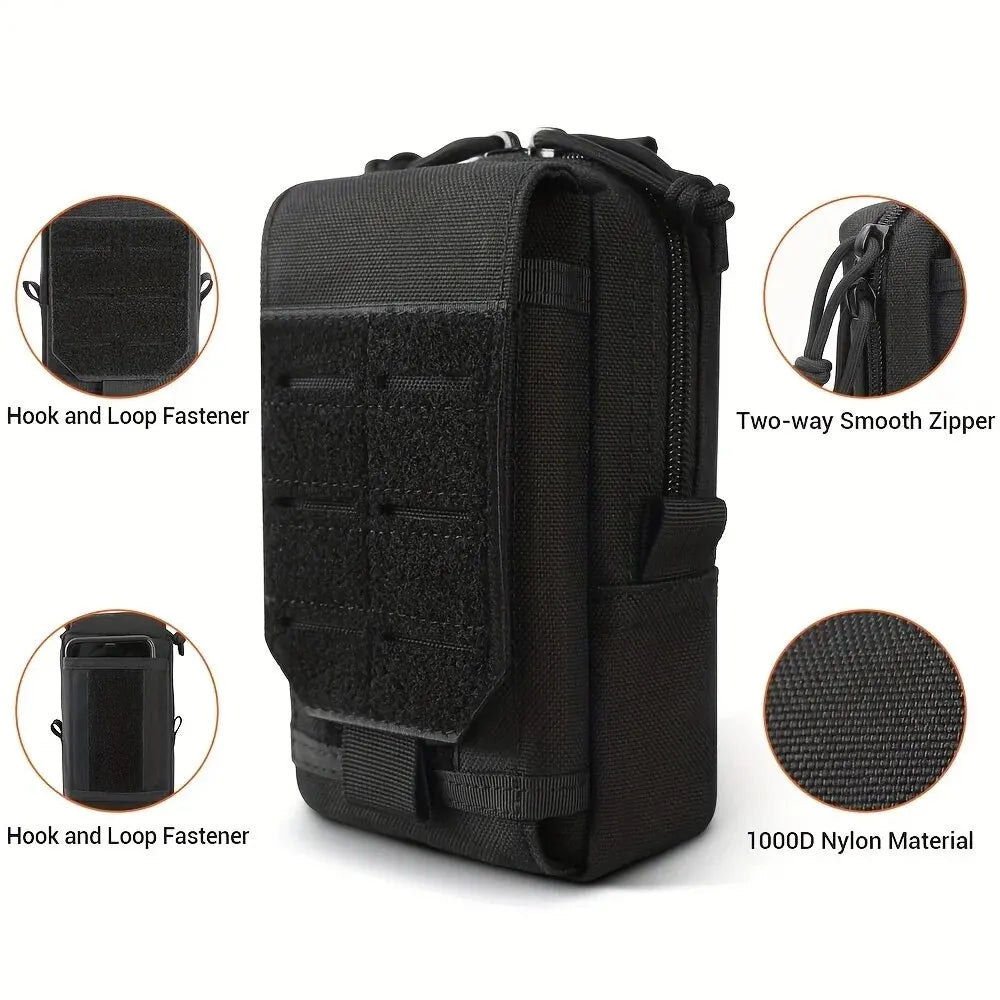 Waist Bag EDC Tool Bag Vest Pouch Mobile Phone Bag Waterproof Tactical Military Sport Hunting Belt Travel Tools